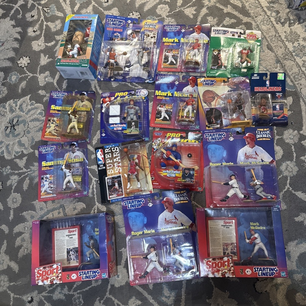Starting Lineup, Headliners Lot  Figures Football, Basketball, Hockey, Baseball